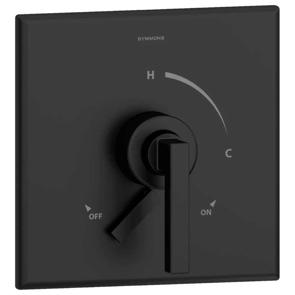Duro Shower Valve Trim Symmons 3600-MB-TRM Matte Black (Valve Not Included)
